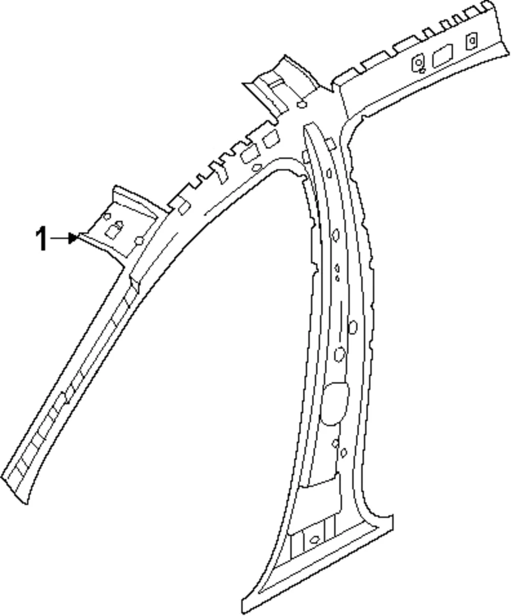 Inner Center Pillar - Kia (71402-L2050)