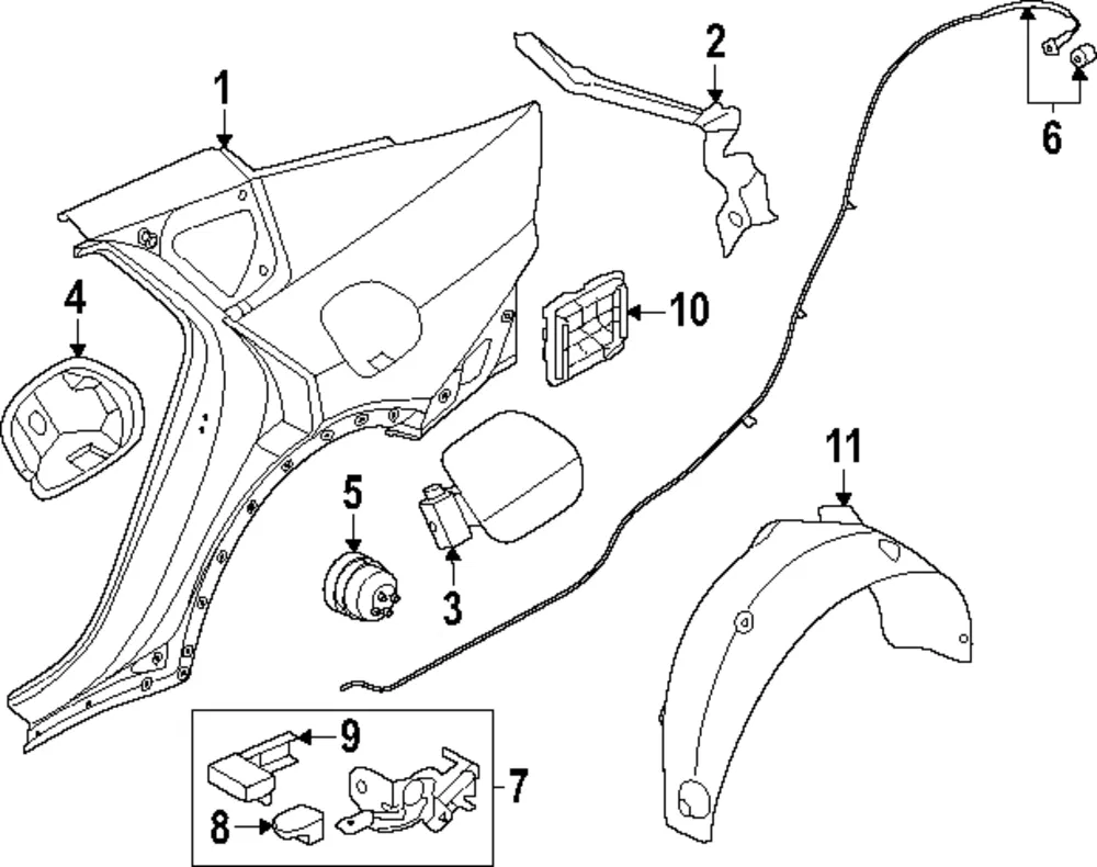 Quarter Panel - Kia (71503-GGC00)