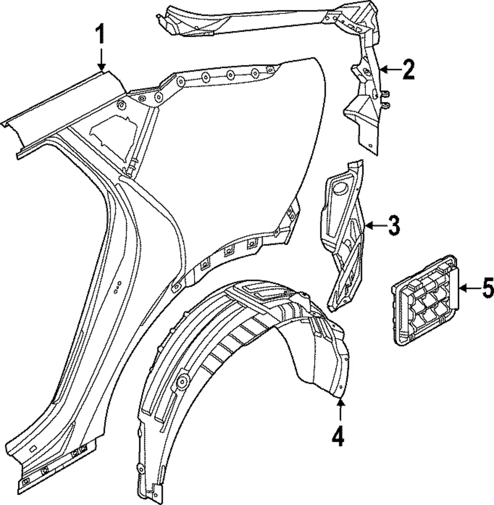 Quarter Panel - Kia (71503-XGC00)