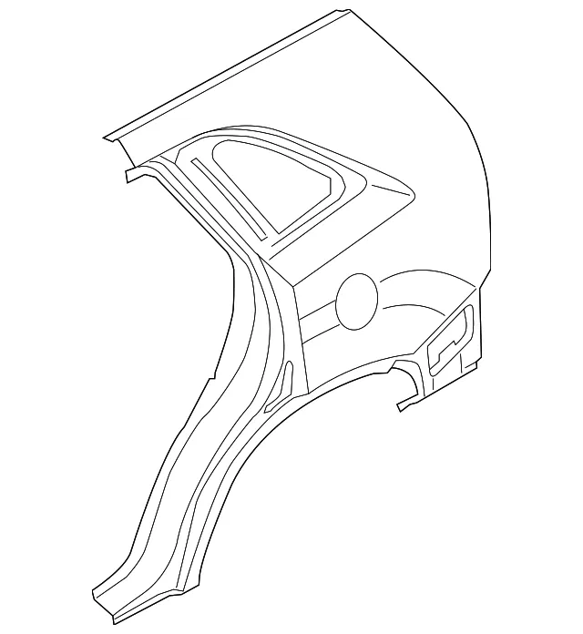 Quarter Panel - Passenger Side (RH) - Kia (71504-1UC01)