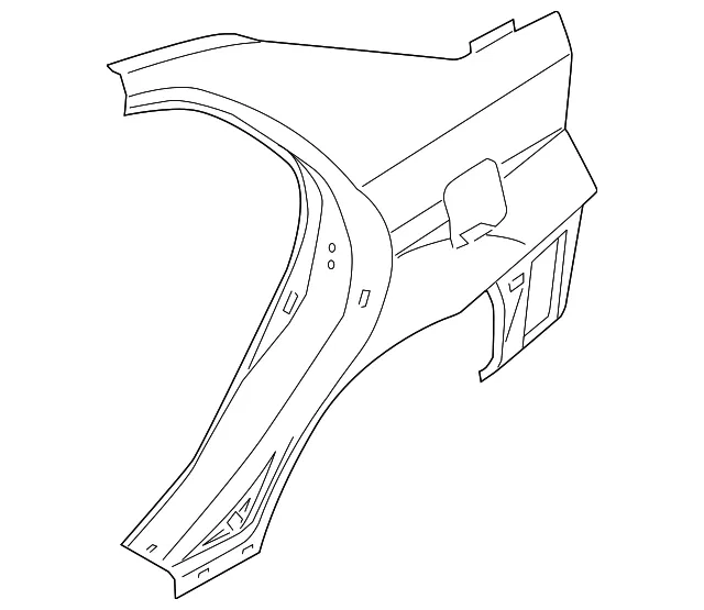 Quarter Panel - Passenger Side (RH) - Kia (71504-2FC41)