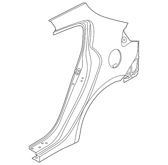 Quarter Panel - Passenger Side (RH) - Kia (71504-B0C50)