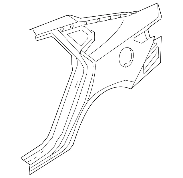 Quarter Panel - Passenger Side (RH) - Kia (71504-D5C00)