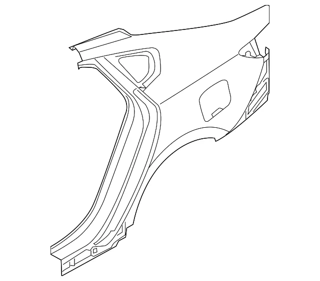 Quarter Panel - Passenger Side (RH) - Kia (71504-F6C00)