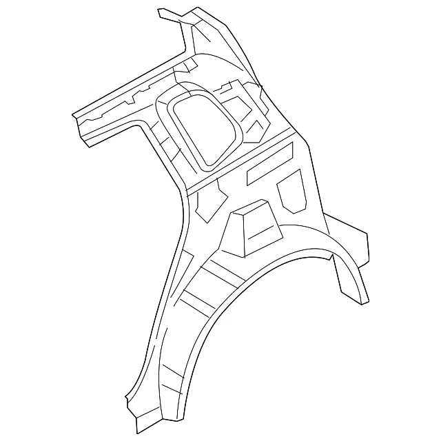Inner Quarter Panel - Driver's Side (LH) - Kia (71601-1F010)