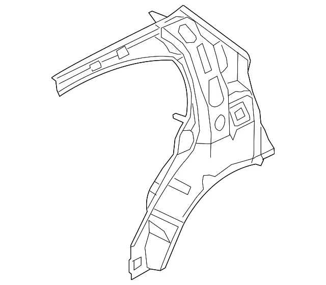 Inner Quarter Panel - Driver's Side (LH) - Kia (71601-1G210)