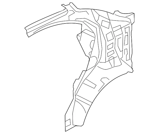 Inner Quarter Panel - Driver's Side (LH) - Kia (71601-1G300)