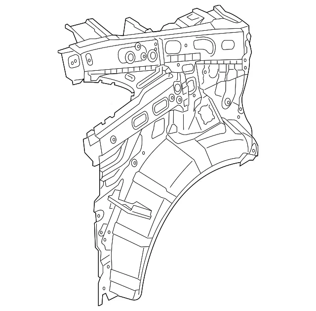 Inner Quarter Panel - Driver's Side (LH) - Kia (71601-A7200)