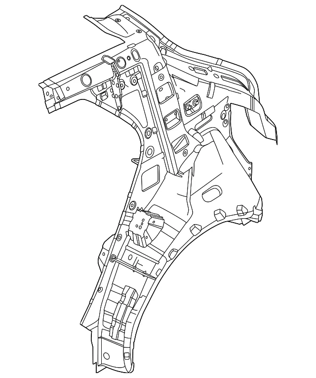 Inner Quarter Panel - Kia (71601-AO000)
