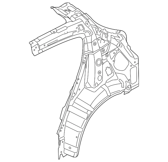Inner Quarter Panel - Driver's Side (LH) - Kia (71601-B0500)