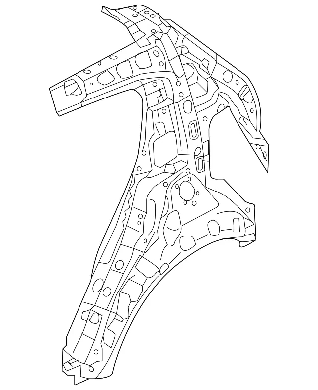 Inner Quarter Panel - Driver's Side (LH) - Kia (71601-D9000)