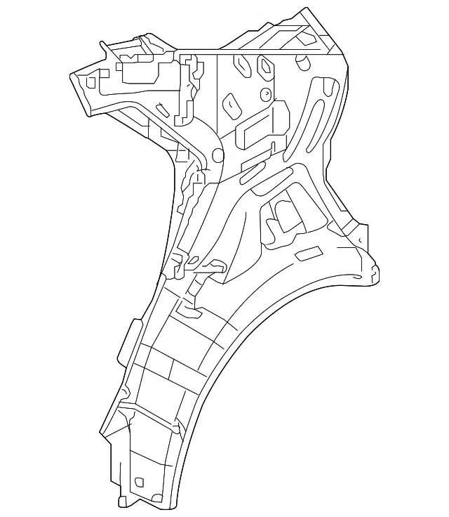 Inner Quarter Panel - Kia (71601-H9250)
