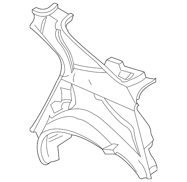 Inner Quarter Panel - Passenger Side (RH) - Kia (71602-2G100)
