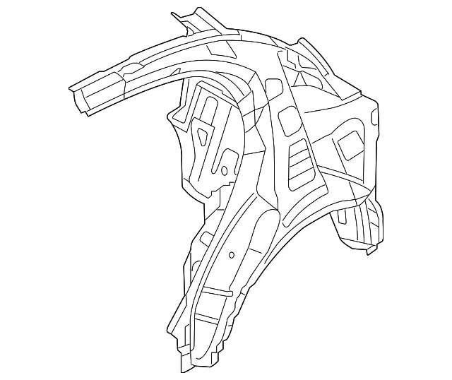 Inner Quarter Panel - Passenger Side (RH) - Kia (71602-3F100)