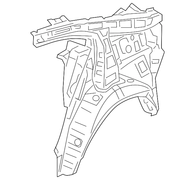 Inner Quarter Panel - Passenger Side (RH) - Kia (71602-3R051)