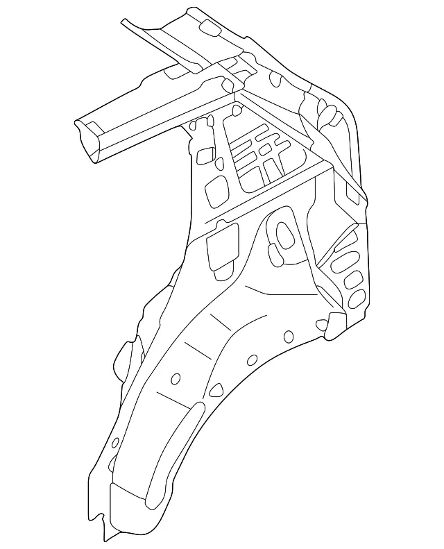 Inner Quarter Panel - Passenger Side (RH) - Kia (71602-3W500)