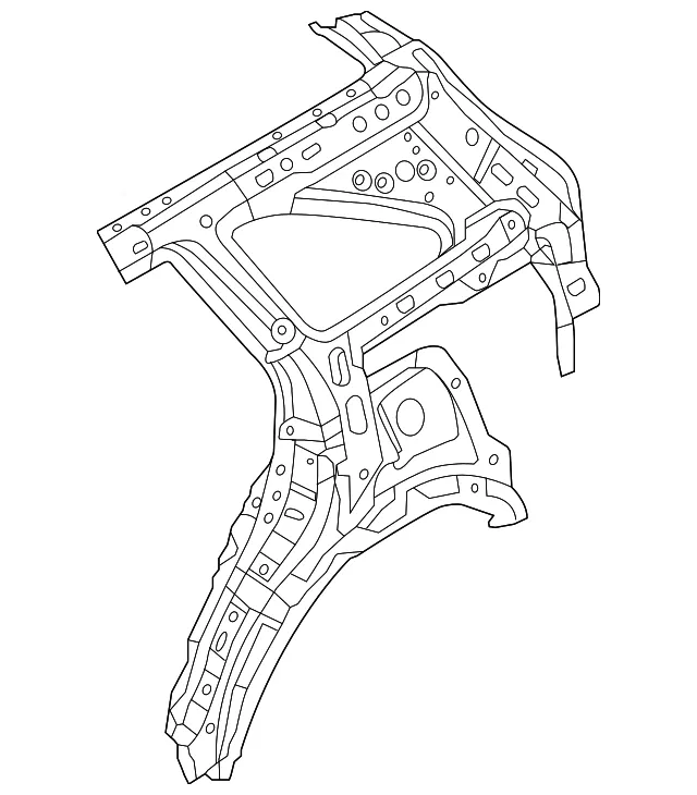 Inner Quarter Panel - Kia (71602-C6550)