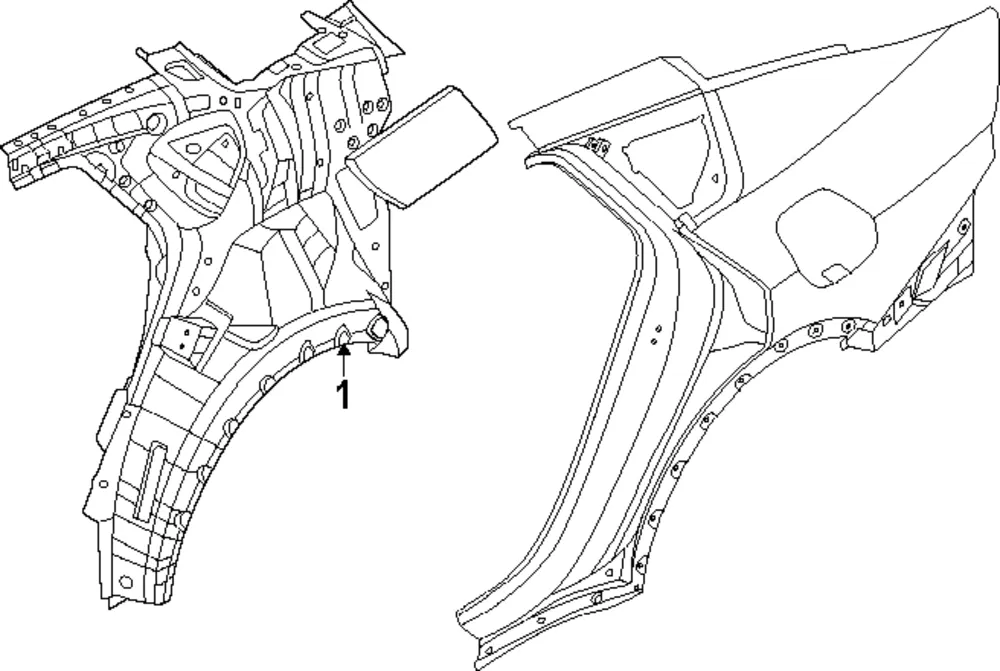 Quarter Panel - Kia (71602-GG200)
