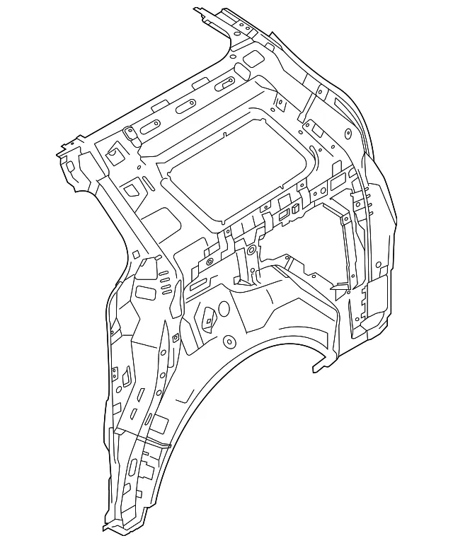 Inner Quarter Panel - Kia (71602-R0000)