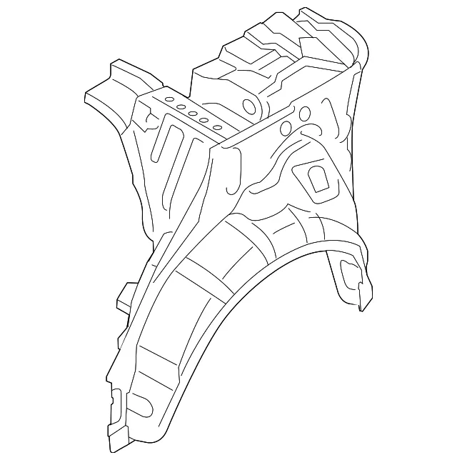 Inner Quarter Panel - Driver's Side (LH) - Kia (71610-1M010)