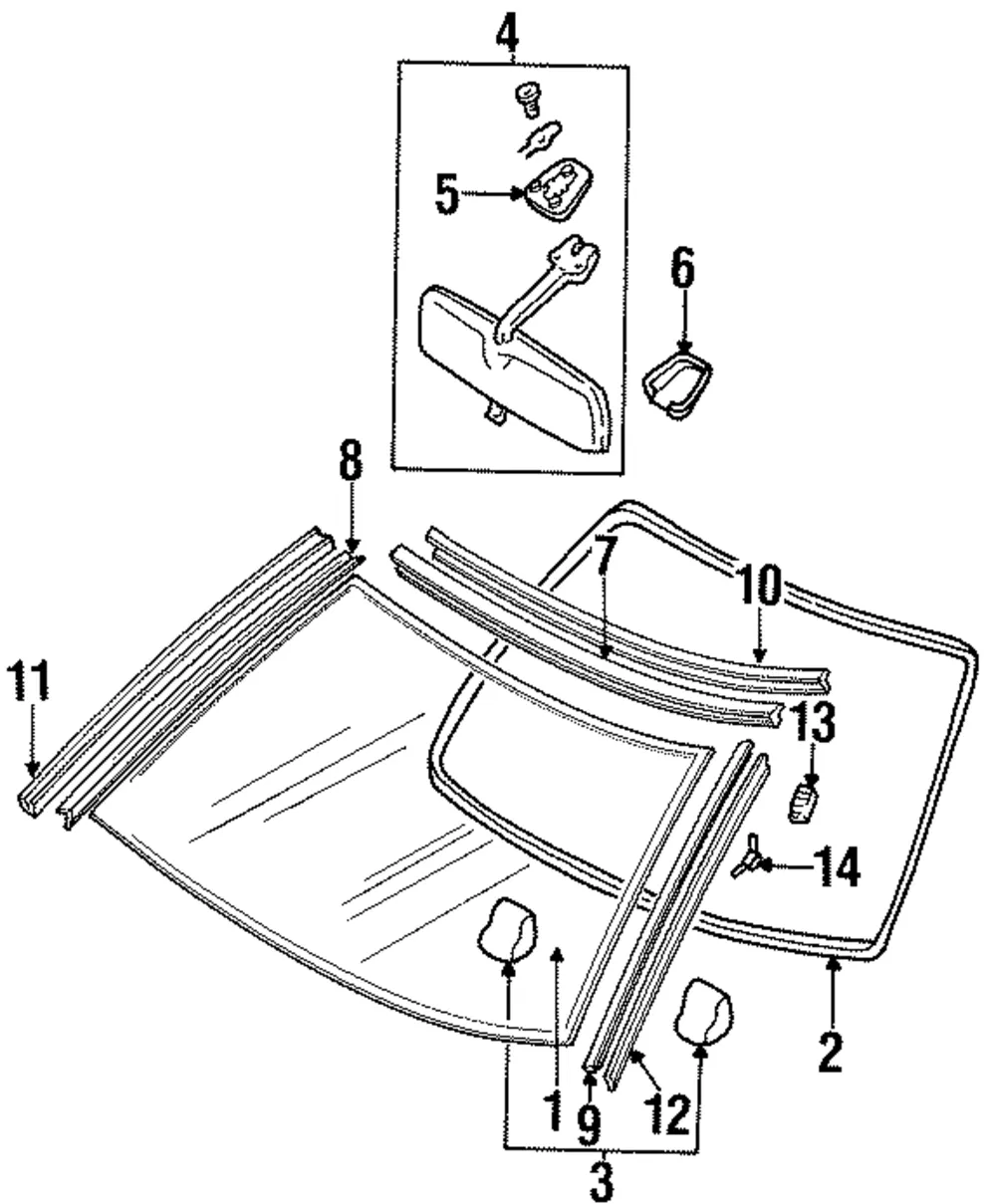 Reveal Molding Retainer Strip - Passenger Side (RH) - Nissan (72728-30P00)