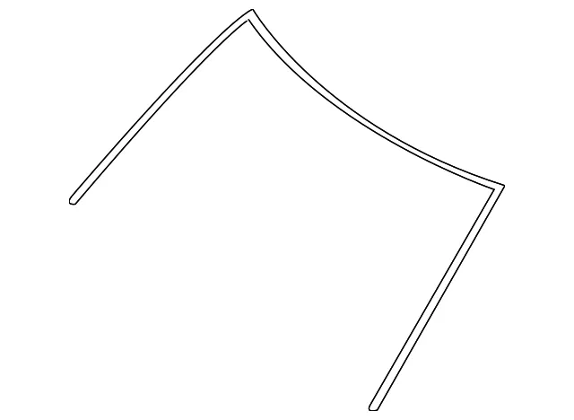Windshield Upper Center Moulding - Nissan (72752-9BA0A)