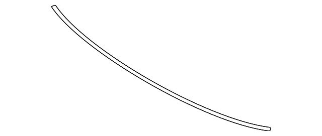 Windshield Lower Center Moulding - Nissan (72772-6RA0A)