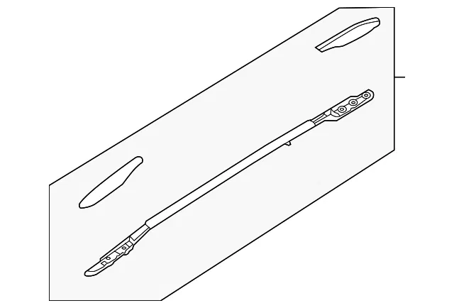 Roof Rail - Passenger Side (RH) - Nissan (73820-9PM0A)