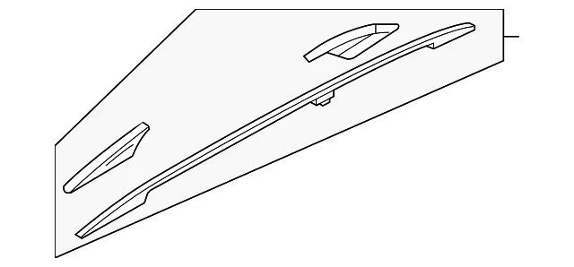 Roof Luggage Carrier Side Rail - Nissan (73821-5ZW0B)