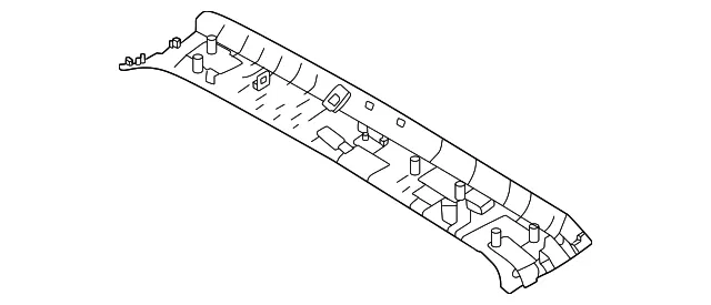 Roof Opening Trim - Nissan (73966-7JA0A)