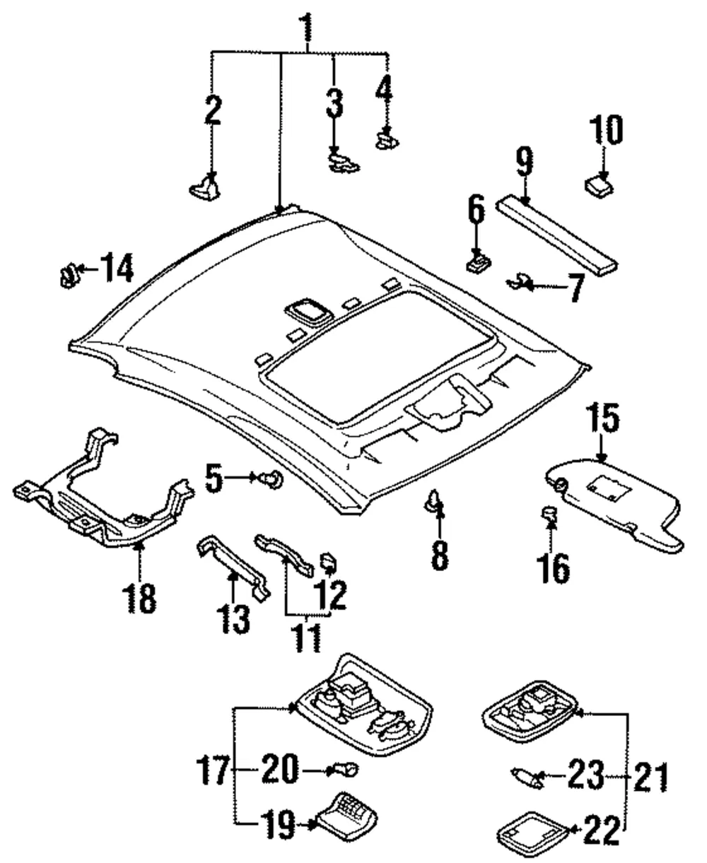 Headliner Spacer - Nissan (73982-4L700)