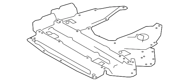 Radiator Support Splash Shield - Nissan (75890-9HS0A)