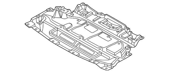 Radiator Support Splash Shield - Nissan (75892-6GP0A)