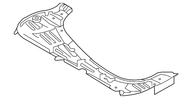 Radiator Support Splash Shield - Nissan (75892-JJ00A)