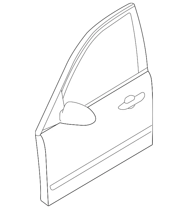Door Shell - Driver's Side (LH) - Kia (76003-1D010)