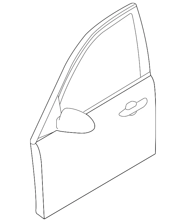 Door Shell - Driver's Side (LH) - Kia (76003-3F510)