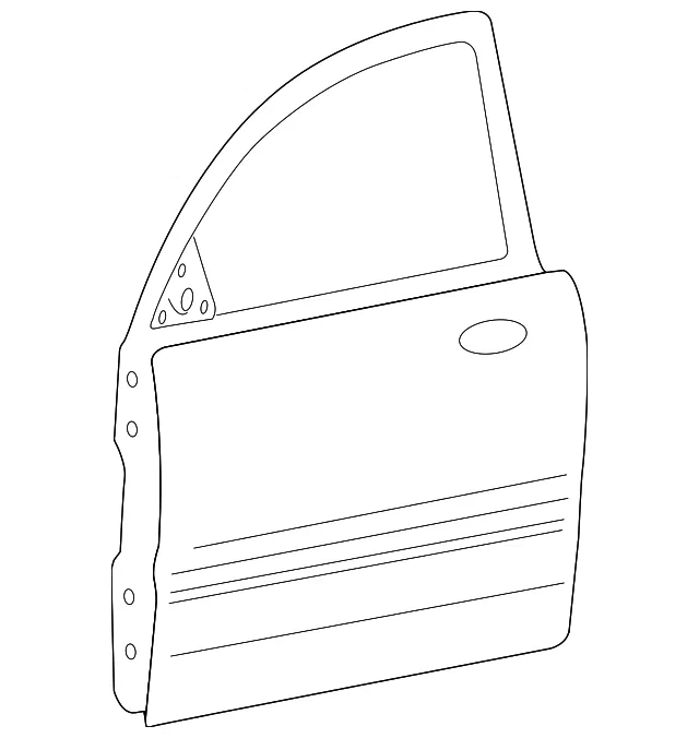 Door Shell - Driver's Side (LH) - Kia (76003-3R001)