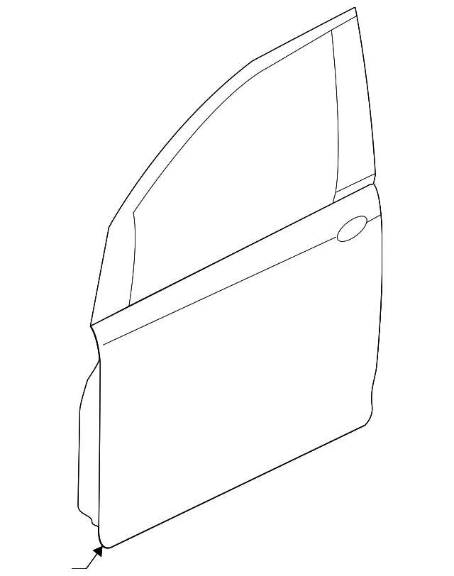 Door Shell - Driver's Side (LH) - Kia (76003-A9001)