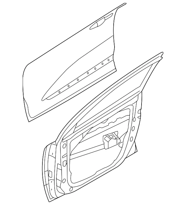 Door Shell - Driver's Side (LH) - Kia (76003-G5000)