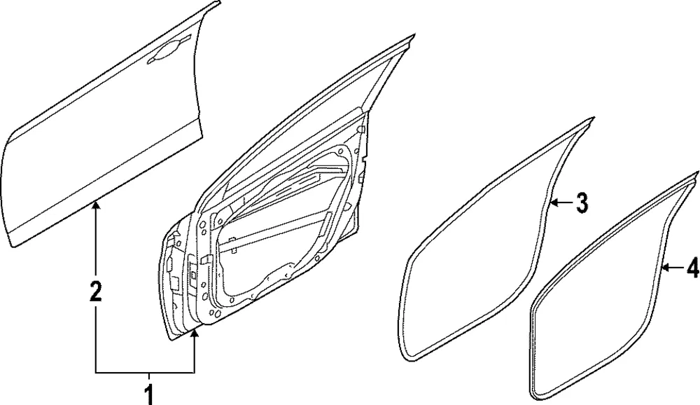Door Shell - Kia (76003-XG000)