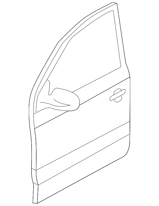 Door Shell - Passenger Side (RH) - Kia (76004-1F050)