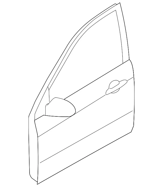 Door Shell - Passenger Side (RH) - Kia (76004-2F040)