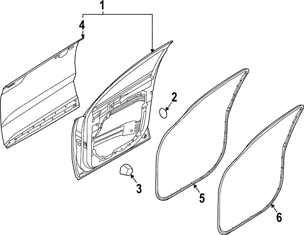 Door Shell - Kia (76004-DW100)