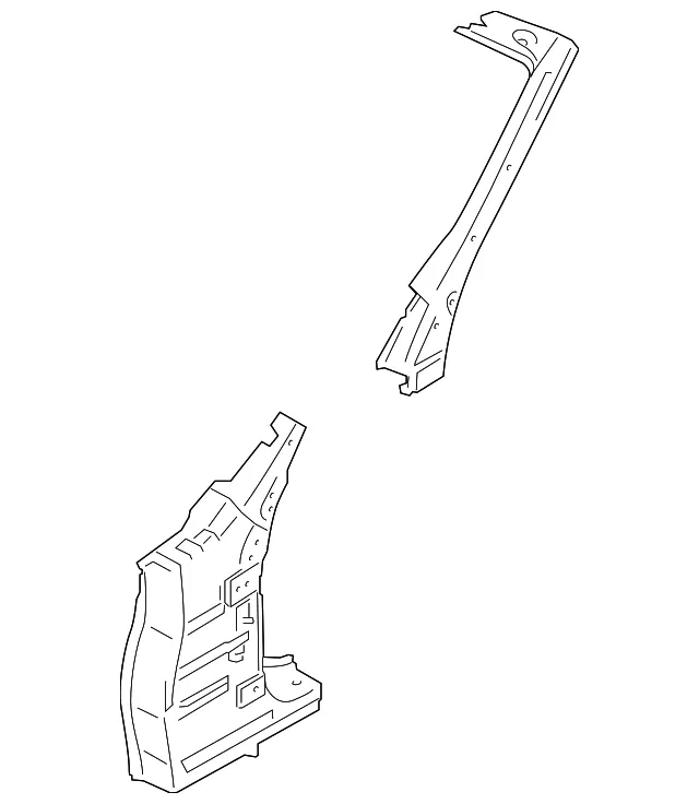 Hinge Pillar - Passenger Side (RH) - Nissan (76210-1ET1A)