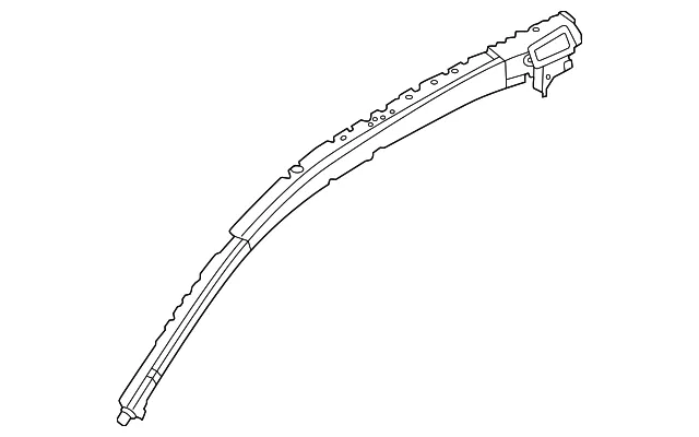 Front Pillar Reinforcement, Outer Left - Nissan (76215-5MR0A)