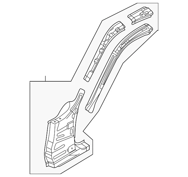 Hinge Pillar - Driver's Side (LH) - Nissan (76215-6GC1A)