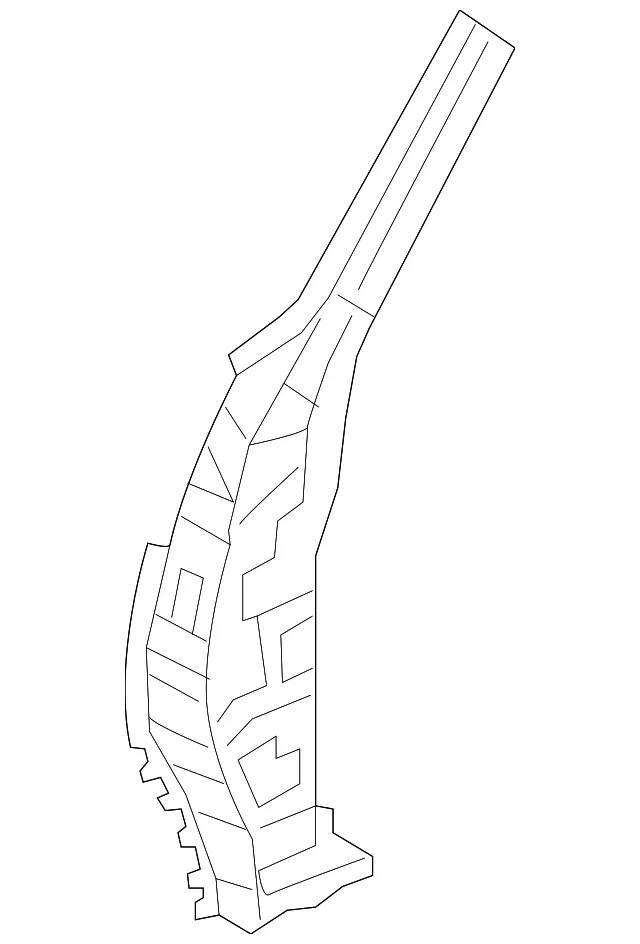 Hinge Pillar Reinforced - Passenger Side (RH) - Nissan (76260-1LA0A)