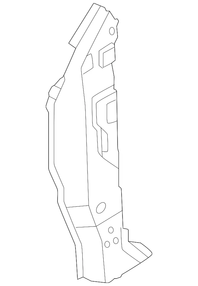 Front Pillar Lower Hinge Brace, Right - Nissan (76270-5MR0A)
