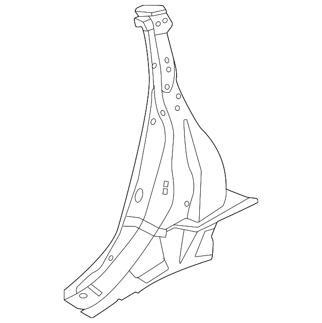 Lock Pillar Reinforcement Assembly, Right - Nissan (76514-1EA1A)