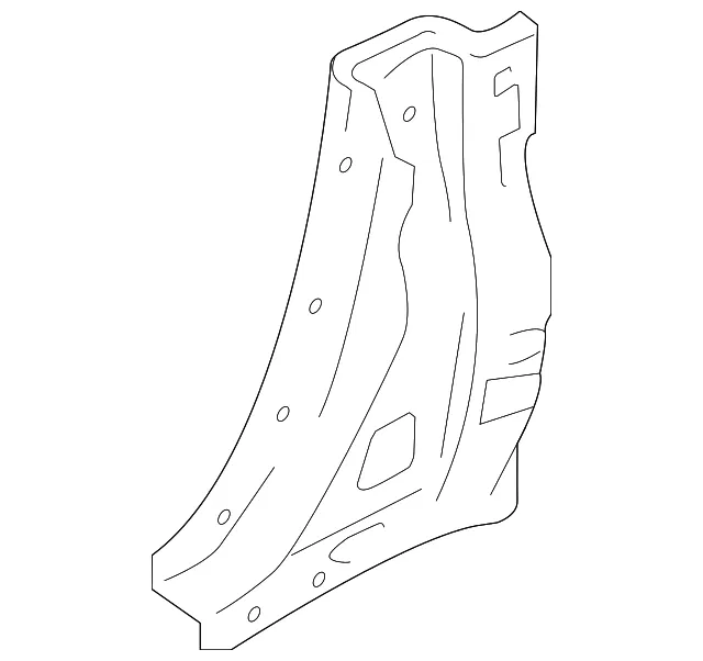 Lock Pillar Reinforced - Passenger Side (RH) - Nissan (76514-1ET0A)